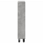 vidaXL Aufbewahrungswagen Schmal Betongrau 48x13x68 cm Holzwerkstoff