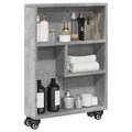 vidaXL Aufbewahrungswagen Schmal Betongrau 48x13x68 cm Holzwerkstoff