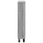 vidaXL Aufbewahrungswagen Schmal Grau Sonoma 48x13x68 cm Holzwerkstoff