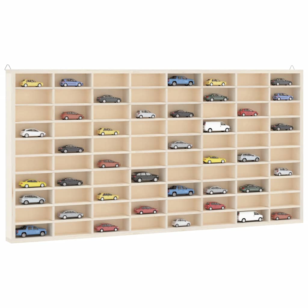 vidaXL Sammlervitrine aus Holz mit 80 Fächern 80x4,5x40,5cm