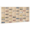 vidaXL Sammlervitrine aus Holz mit 80 Fächern 80x4,5x40,5cm