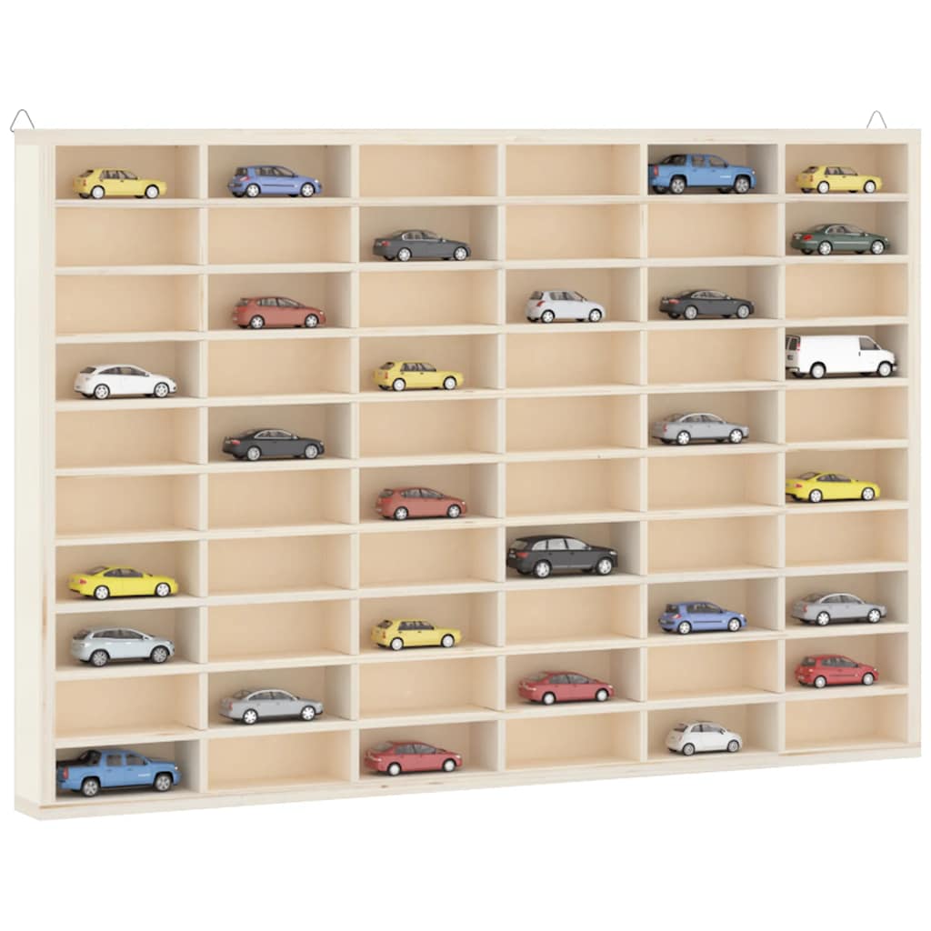 vidaXL Sammlervitrine aus Holz mit 60 Fächern 60 x 4,5 x 40,5 cm