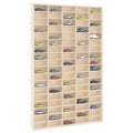 vidaXL Sammlervitrine aus Holz mit 90 Fächern 50,5 x 4,5 x 79 cm