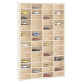 vidaXL Sammlervitrine aus Holz mit 56 Fächern 40 x 4,5 x 60 cm