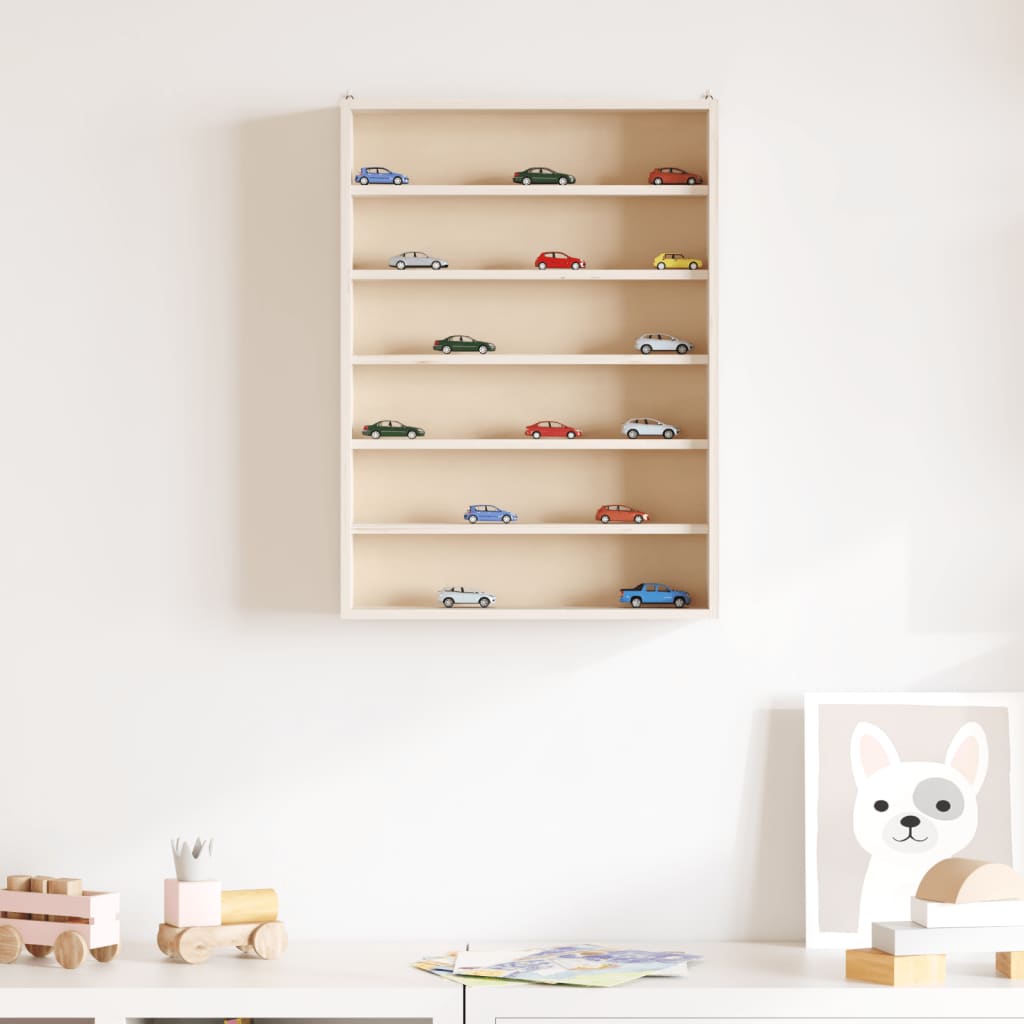 vidaXL Sammlervitrine aus Holz mit 6 Regalen 40x8,5x55 cm