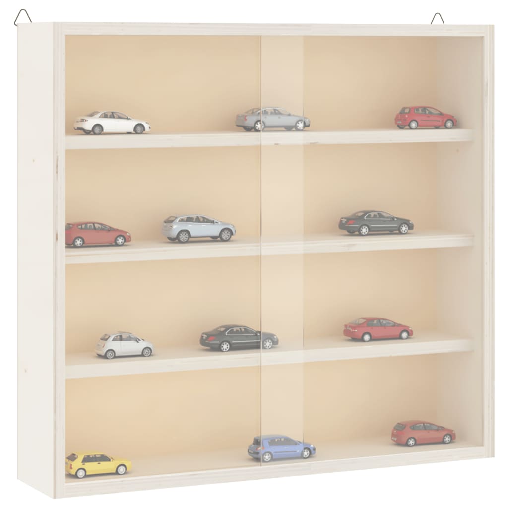 vidaXL Sammlervitrine aus Holz mit Türen 40x8,5x37 cm