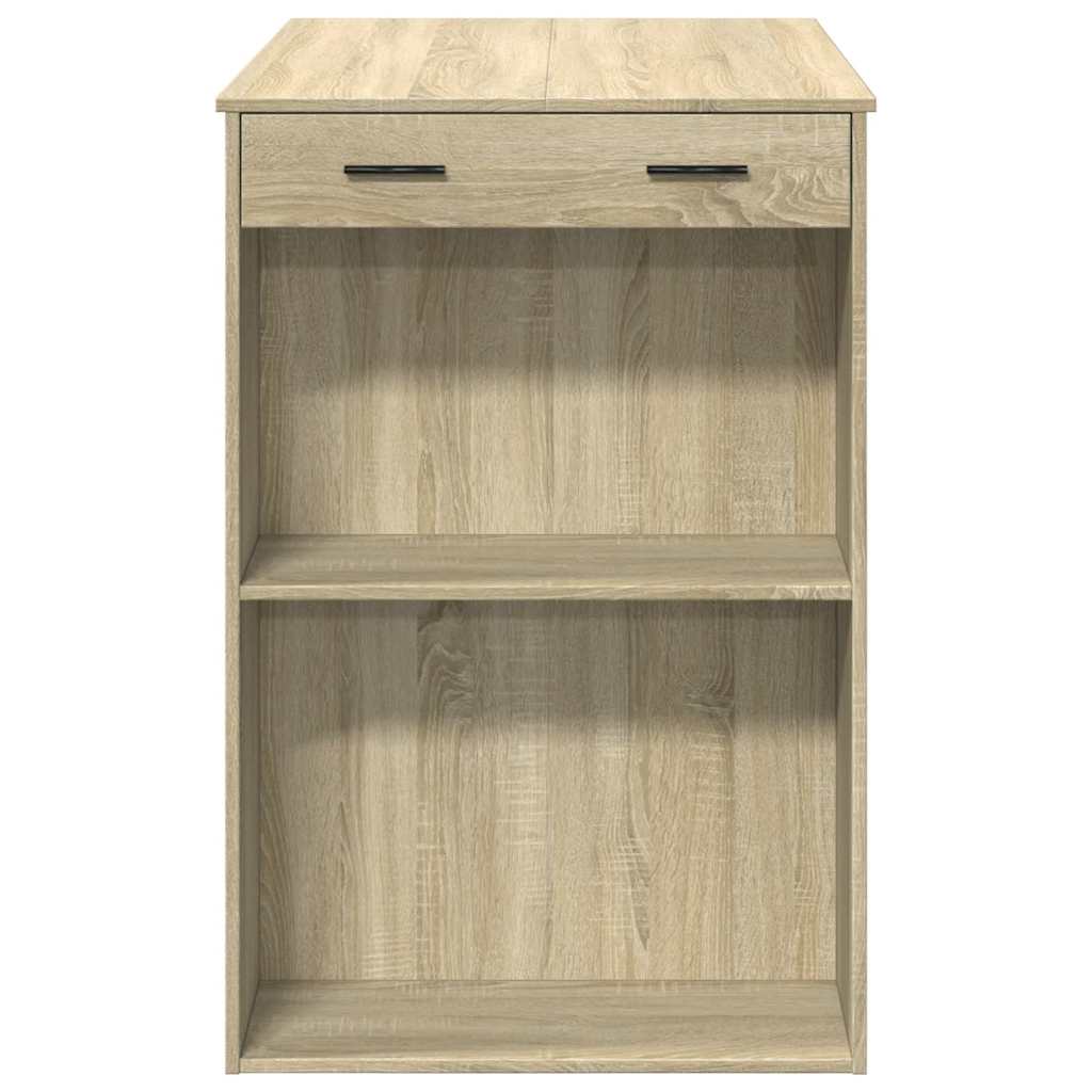 vidaXL Bartisch Sonoma-Eiche 102x70x103,5 cm Holzwerkstoff