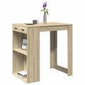 vidaXL Bartisch Sonoma-Eiche 102x70x103,5 cm Holzwerkstoff