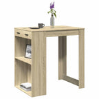 vidaXL Bartisch Sonoma-Eiche 102x70x103,5 cm Holzwerkstoff