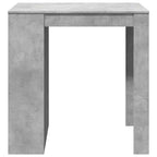 vidaXL Bartisch Betongrau 102x70x103,5 cm Holzwerkstoff