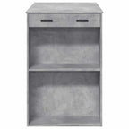 vidaXL Bartisch Betongrau 102x70x103,5 cm Holzwerkstoff