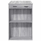 vidaXL Bartisch Grau Sonoma 102x70x103,5 cm Holzwerkstoff