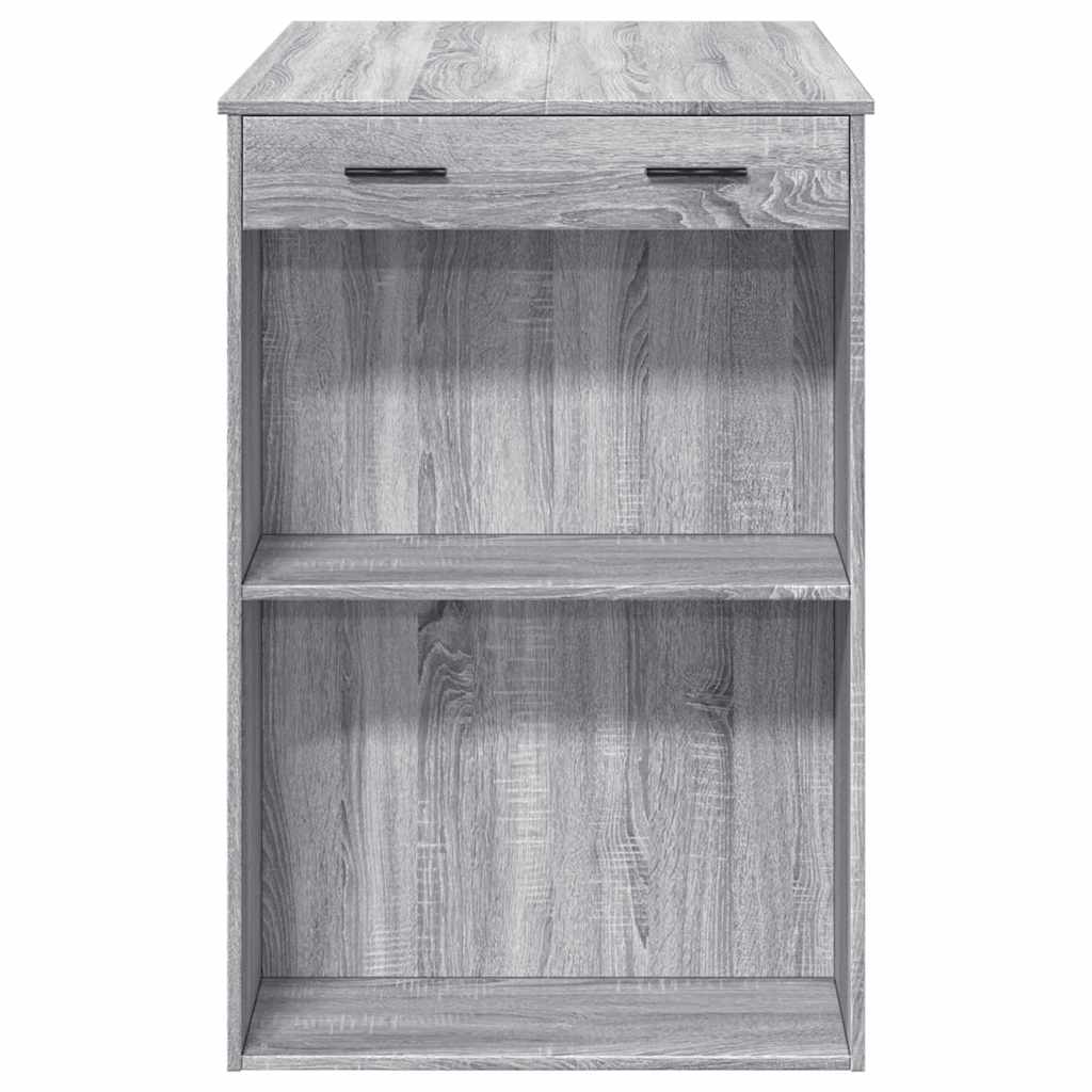 vidaXL Bartisch Grau Sonoma 102x70x103,5 cm Holzwerkstoff