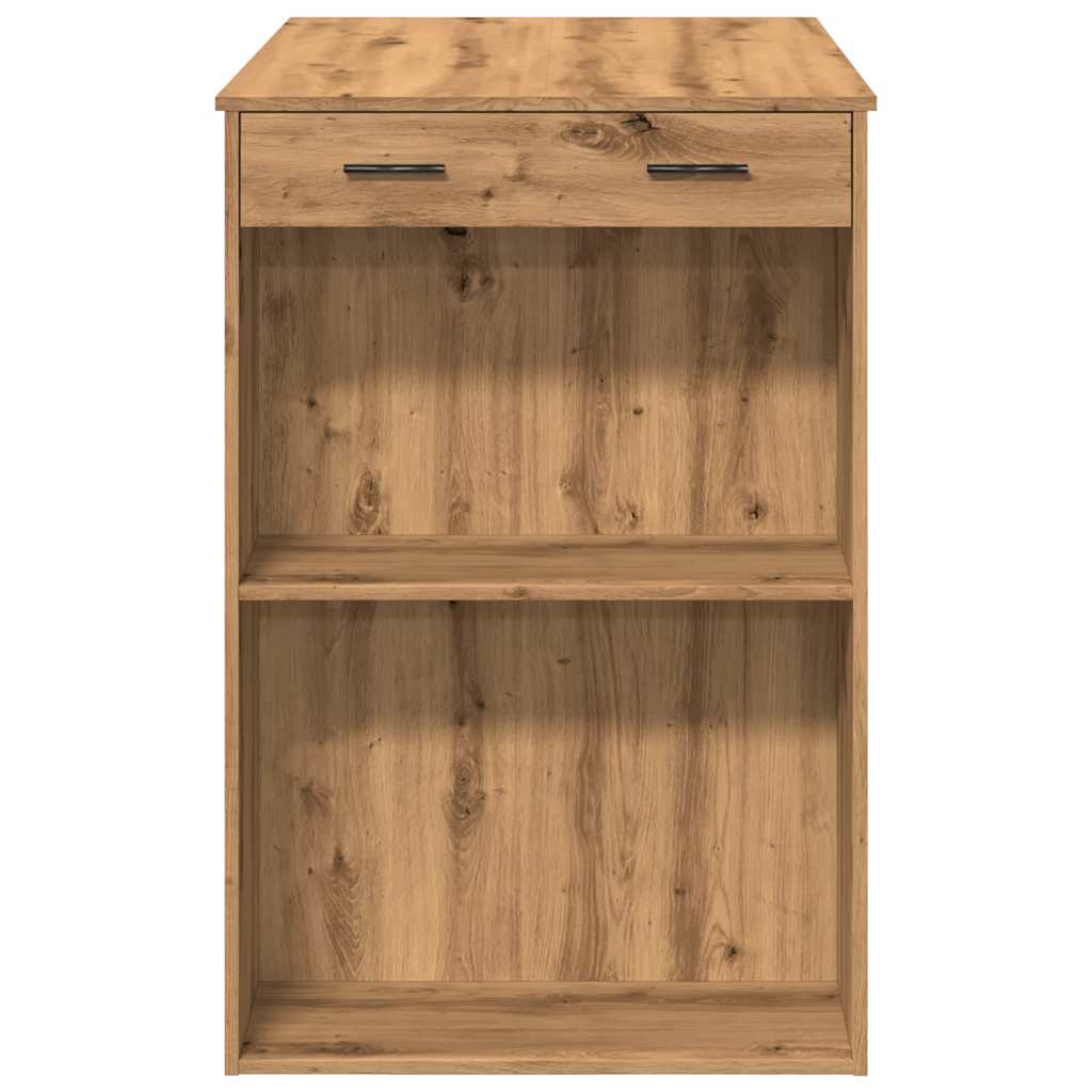 vidaXL Bartisch Artisan-Eiche 102x70x103,5 cm Holzwerkstoff