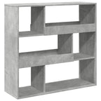 vidaXL Raumteiler Betongrau 100x33x94,5 cm Holzwerkstoff