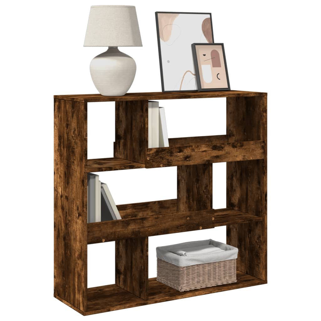 vidaXL Raumteiler Räuchereiche 100x33x94,5 cm Holzwerkstoff