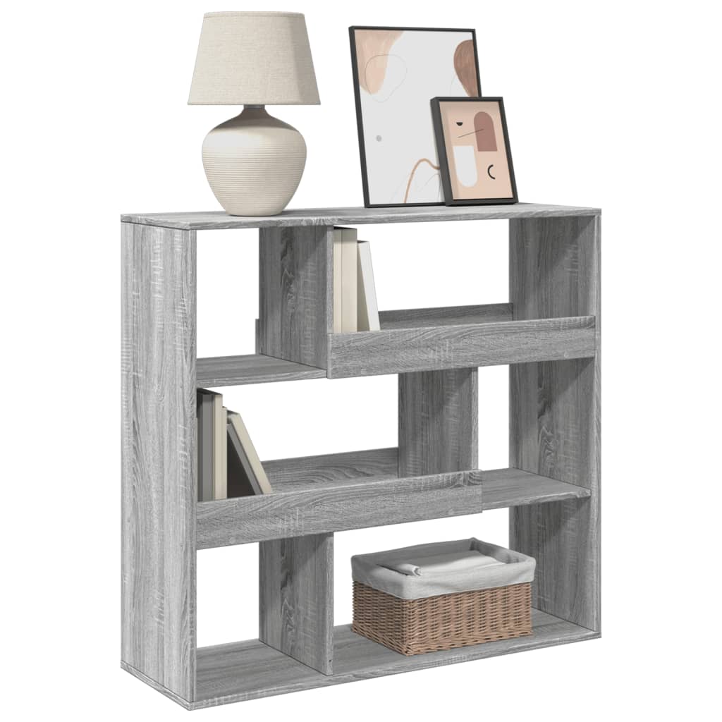 vidaXL Raumteiler Grau Sonoma 100x33x94,5 cm Holzwerkstoff
