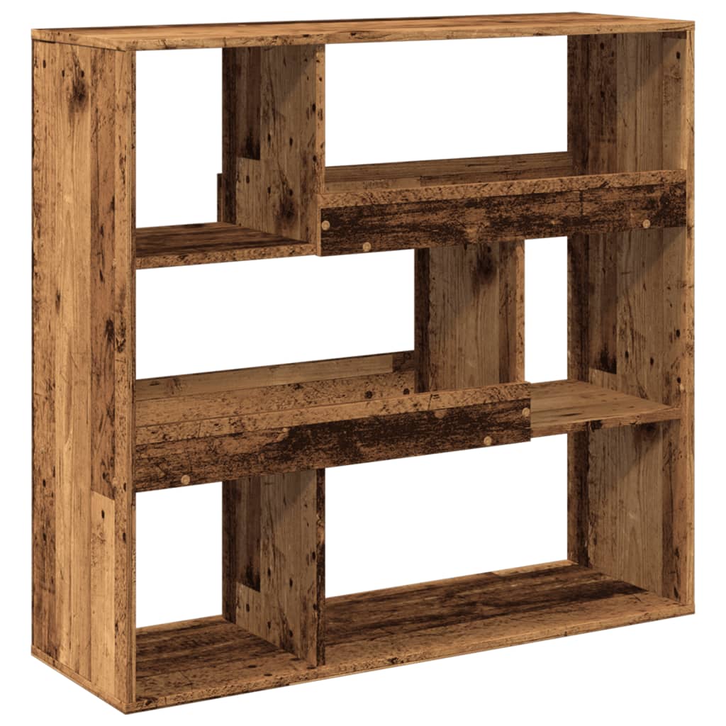 vidaXL Raumteiler Altholz-Optik 100x33x94,5 cm Holzwerkstoff