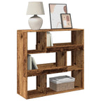vidaXL Raumteiler Altholz-Optik 100x33x94,5 cm Holzwerkstoff