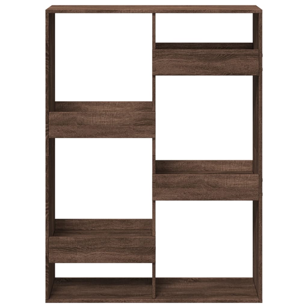 vidaXL Raumteiler Braun Eichen-Optik 100x33x135 cm Holzwerkstoff