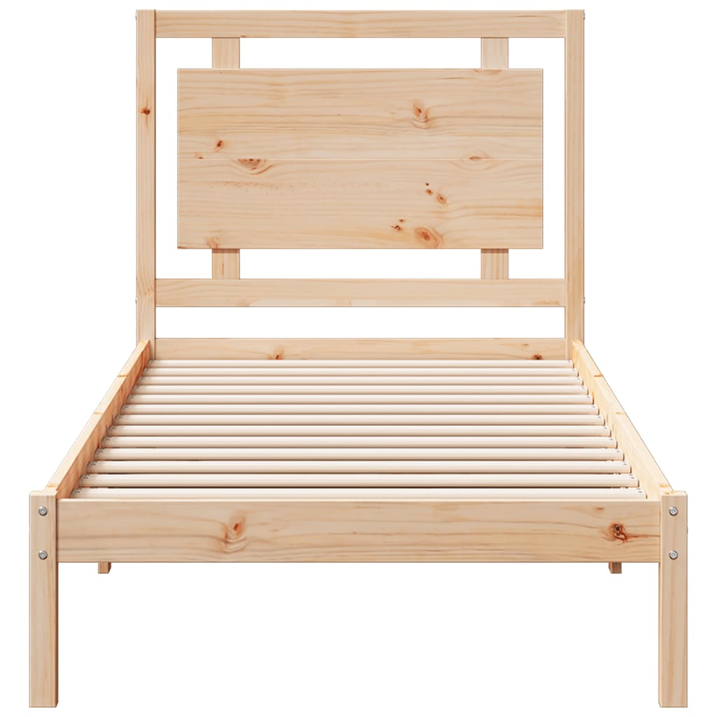 vidaXL Massivholzbett Extra Lang ohne Matratze 100x210 cm