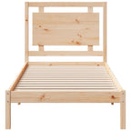 vidaXL Massivholzbett Extra Lang ohne Matratze 100x210 cm