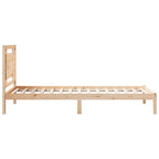 vidaXL Massivholzbett Extra Lang ohne Matratze 100x210 cm
