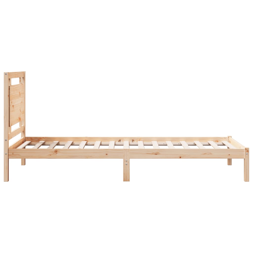 vidaXL Massivholzbett Extra Lang ohne Matratze 100x210 cm