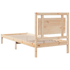 vidaXL Massivholzbett Extra Lang ohne Matratze 100x210 cm