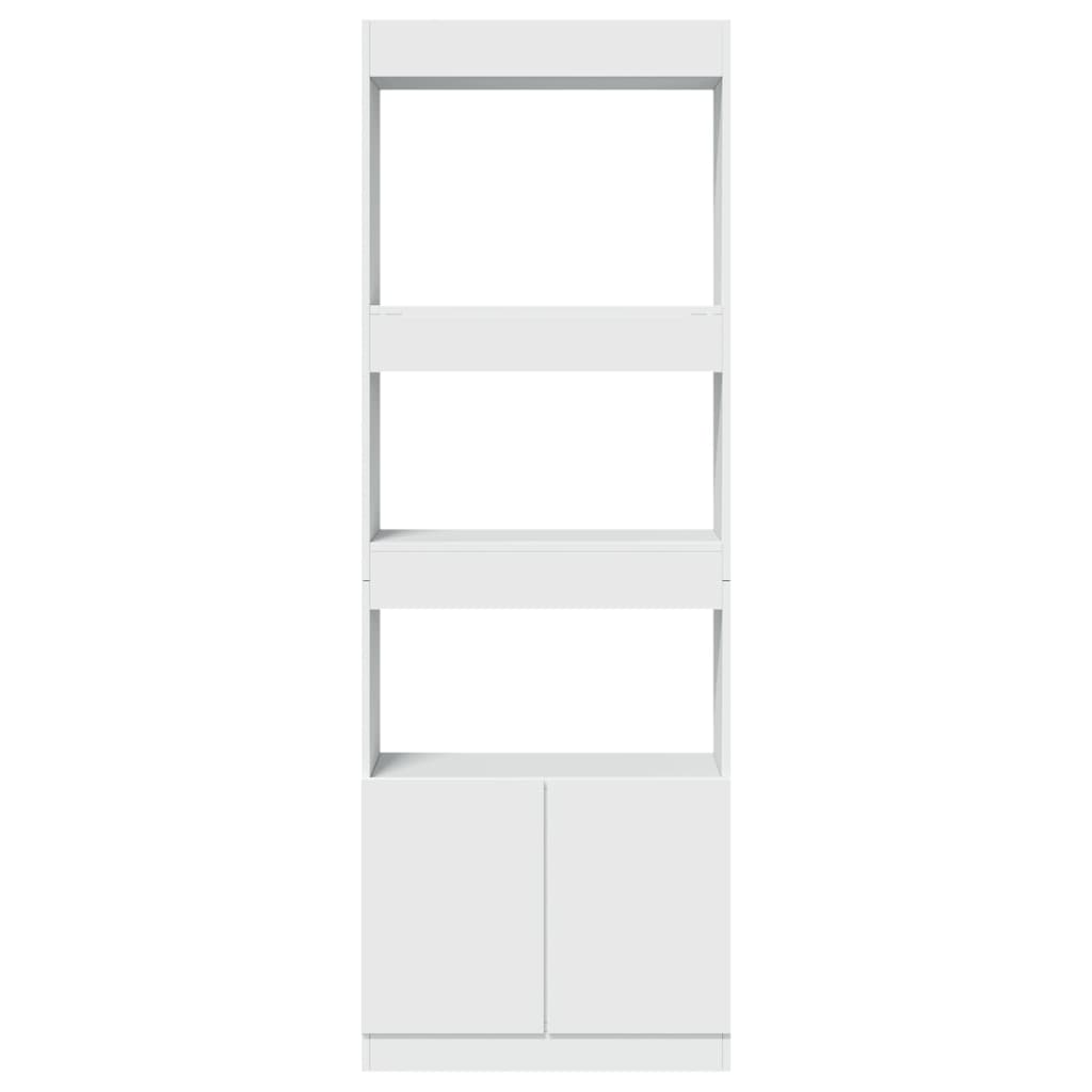 vidaXL Highboard Weiß 63x33x180 cm Holzwerkstoff