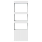 vidaXL Highboard Weiß 63x33x180 cm Holzwerkstoff