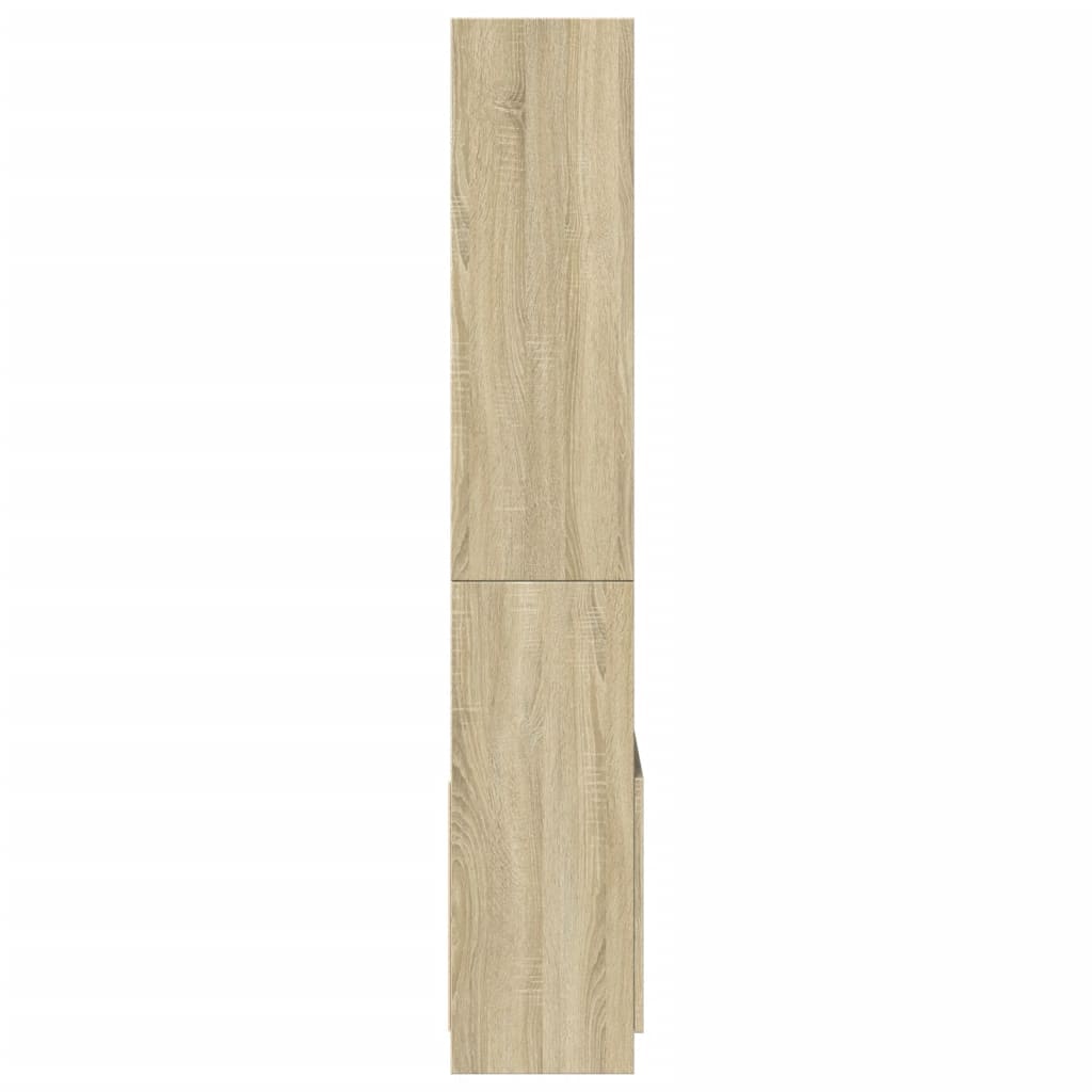 vidaXL Highboard 63x33x180 cm Sonoma-Eiche Holzwerkstoff