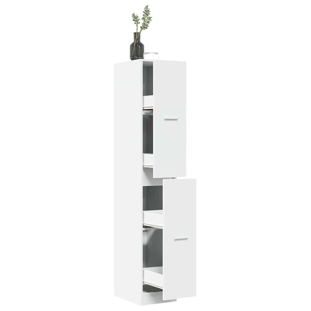 vidaXL Apothekerschrank Weiß 30 x 41 x 174,5 cm Holzwerkstoff