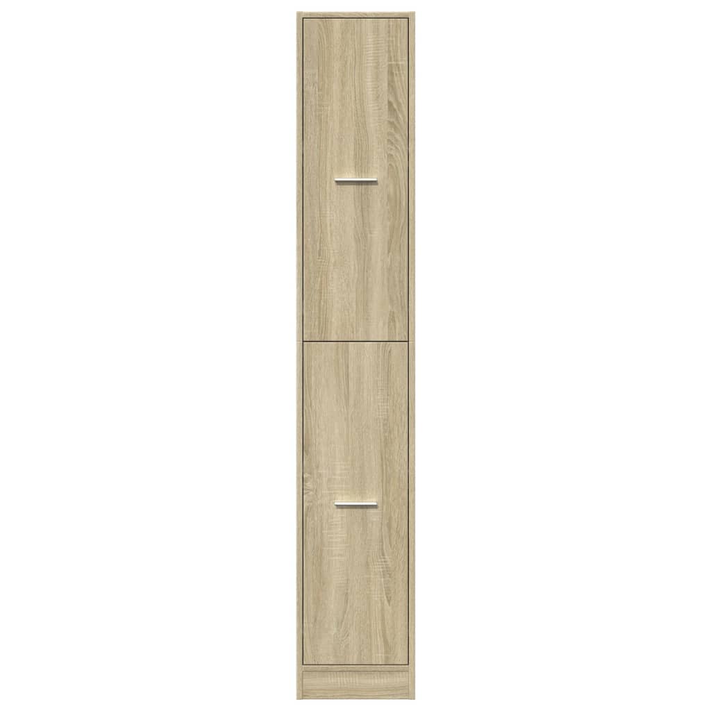 vidaXL Apothekerschrank Sonoma-Eiche 30x41x174,5 cm Holzwerkstoff