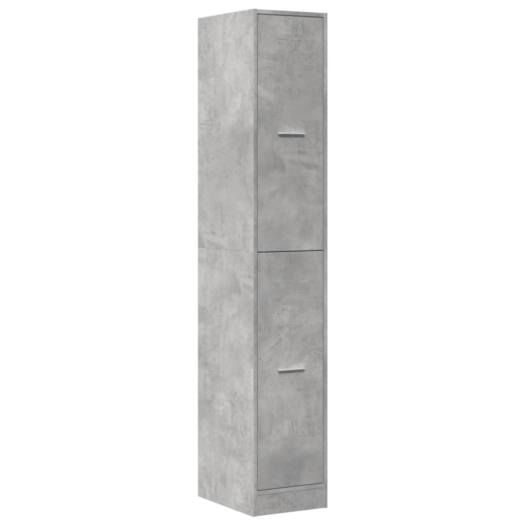 vidaXL Apothekerschrank Betongrau 30x41x174,5 cm Holzwerkstoff