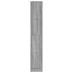 vidaXL Apothekerschrank Grau Sonoma 30x41x174,5 cm Holzwerkstoff