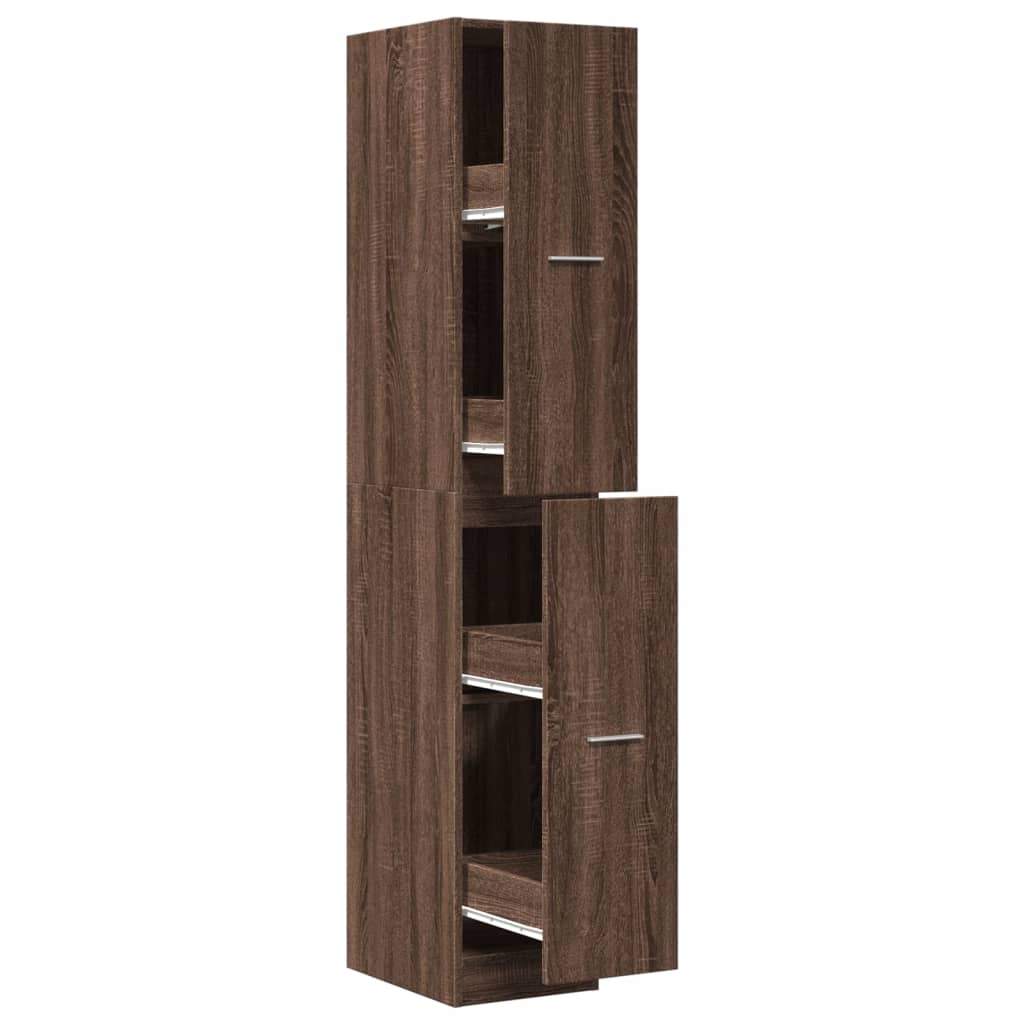 vidaXL Apothekerschrank Eichen-Optik 30x41x174,5 cm Holzwerkstoff
