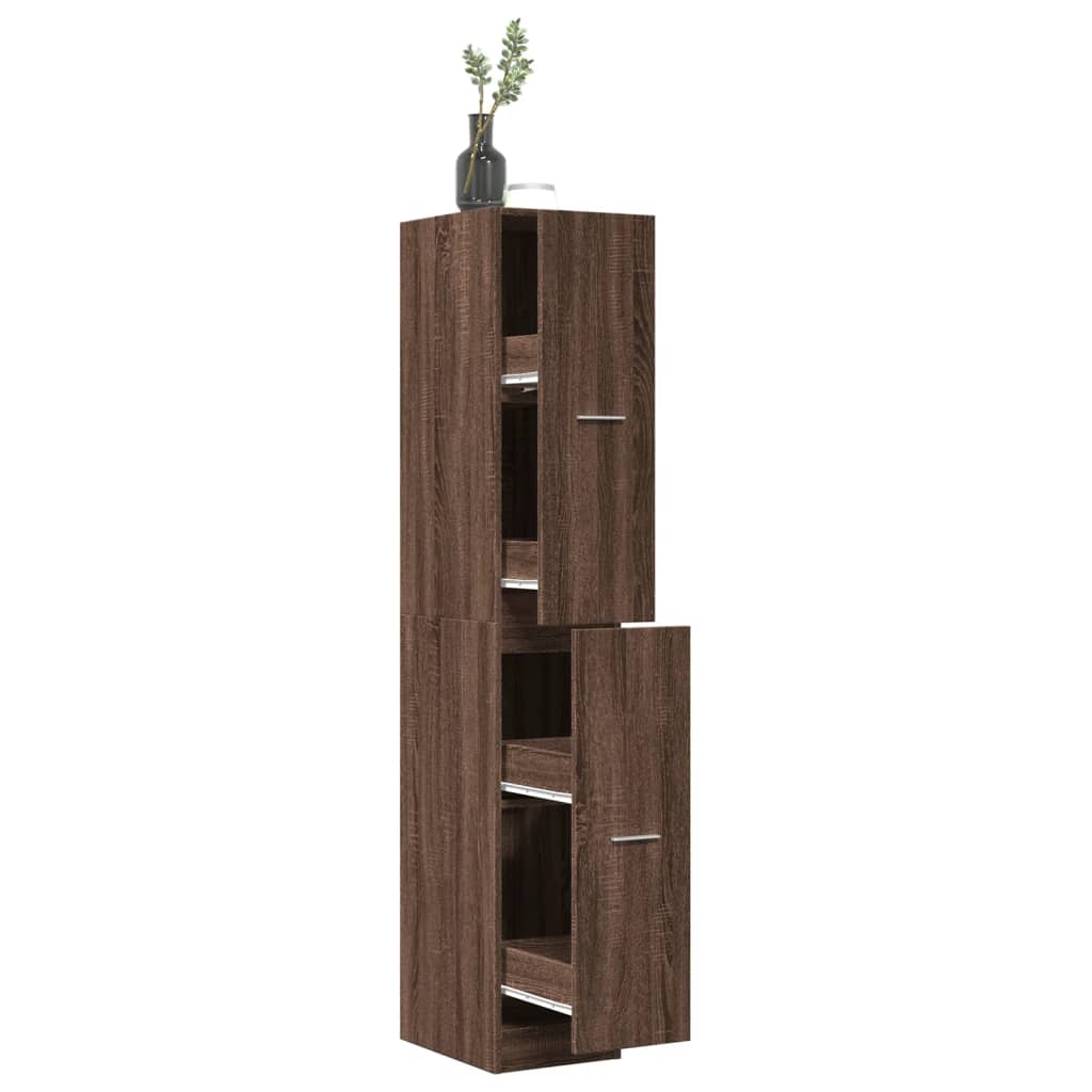 vidaXL Apothekerschrank Eichen-Optik 30x41x174,5 cm Holzwerkstoff