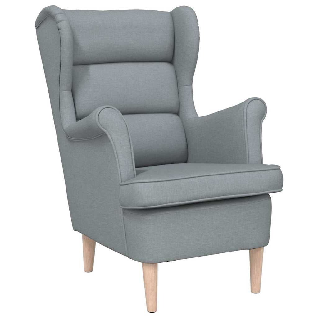 vidaXL Sessel Hellgrau 74x84x100 cm Stoff