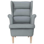 vidaXL Sessel Hellgrau 74x84x100 cm Stoff