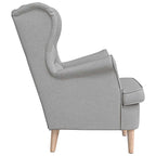 vidaXL Sessel Wolkengrau 74x84x100 cm Stoff