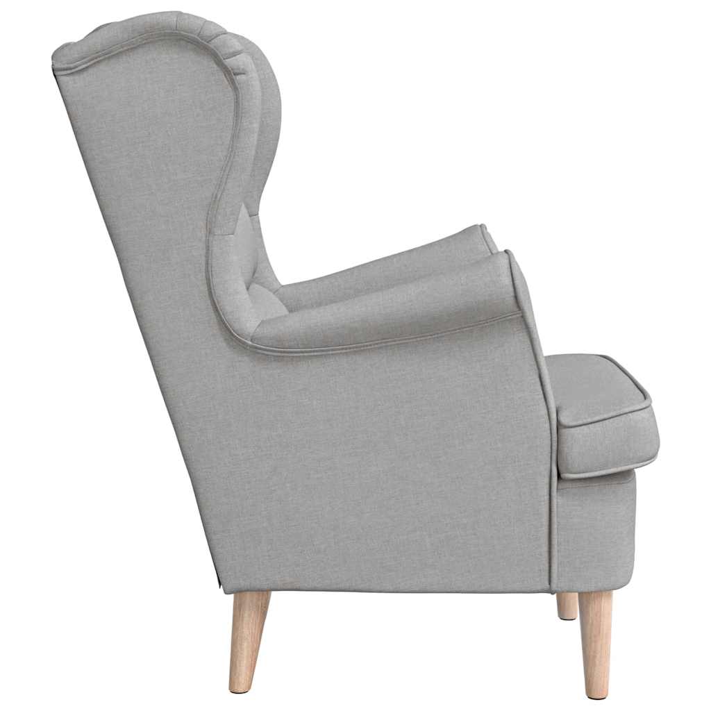 vidaXL Sessel Wolkengrau 74x84x100 cm Stoff