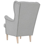 vidaXL Sessel Wolkengrau 74x84x100 cm Stoff