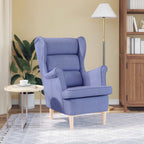 vidaXL Sessel Jeansblau 74x84x100 cm Stoff