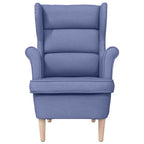 vidaXL Sessel Jeansblau 74x84x100 cm Stoff