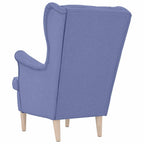 vidaXL Sessel Jeansblau 74x84x100 cm Stoff