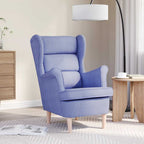 vidaXL Sessel Jeansblau 74x84x100 cm Stoff