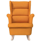 vidaXL Schaukelsessel Dunkelgelb 74x90x102 cm Stoff