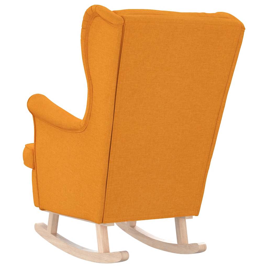 vidaXL Schaukelsessel Dunkelgelb 74x90x102 cm Stoff