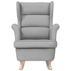 vidaXL Schaukelsessel Wolkengrau 74x90x102 cm Stoff